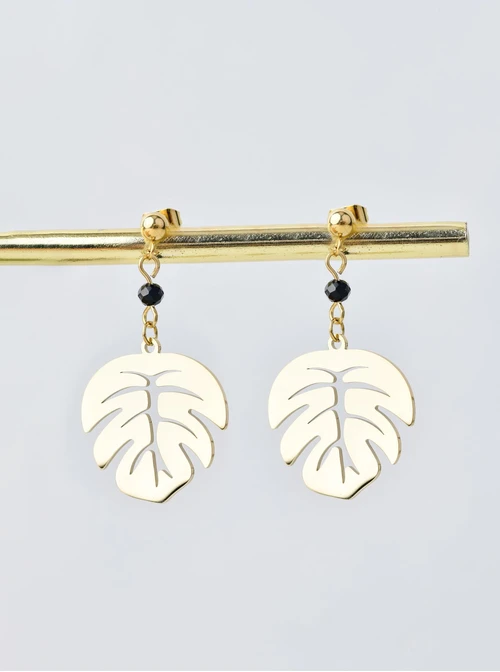 Kolczyki monstera, złoty S207637Z00