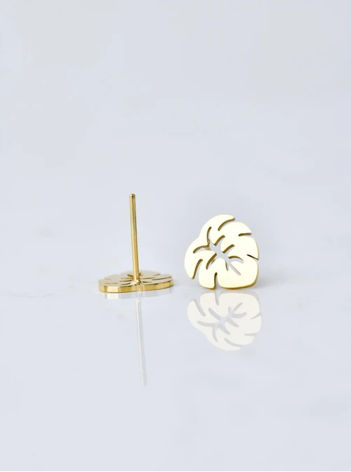 Kolczyki monstery, złoty S207835Z00