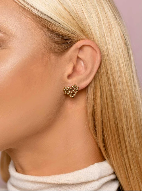 Kolczyki serca, złoty S207395Z00