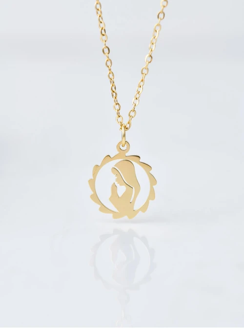 Naszyjnik Medalik, złoty S307727Z00