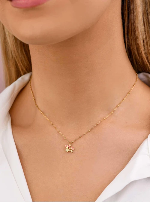 Naszyjnik jednorożec, złoty S307671Z00