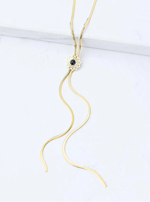 Naszyjnik krawatka, Rozeta Vezzi, złoty S307888Z00