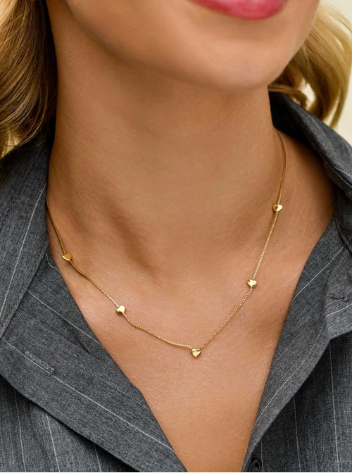 Naszyjnik serduszka, złoty S306301Z00