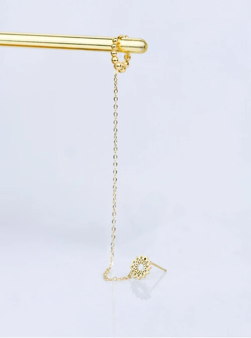 Nausznica Rozeta Vezzi, złoty S208220Z00