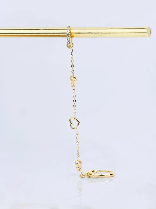 Nausznica serduszka, złoty S208218Z00