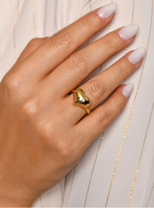 Pierścionek serce, złoty S406505Z00