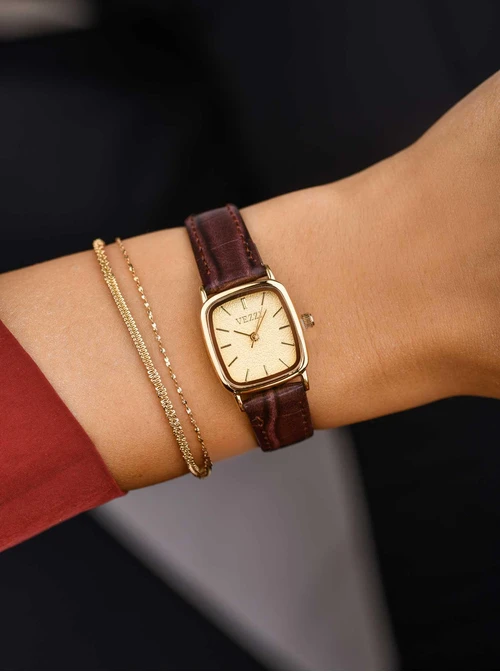 Zegarek Vezzi, brązowy, złoty B507056Z13