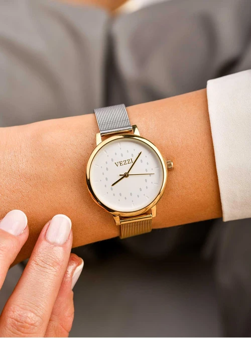 Zegarek Vezzi, złoty, srebrny S506982M00