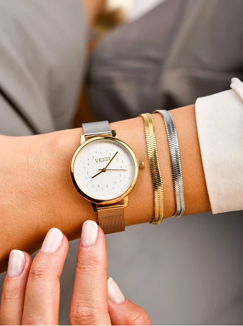 Zegarek Vezzi, złoty, srebrny S506982M00