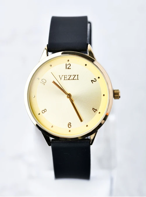 [Zestaw] Zegarek Vezzi, czarny, złoty B506957Z01
