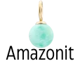 Zawieszka Amazonit, stal pozłacana SC08059Z00-03
