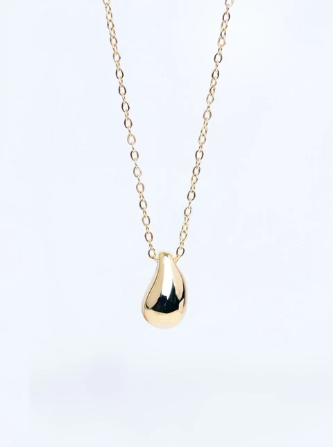 [Zestaw] Naszyjnik dmuchana kropla, złoty S306433Z00