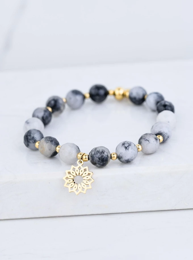 [Zestaw] Bransoletka Rozeta Vezzi, Jadeit, złoty S108820Z00