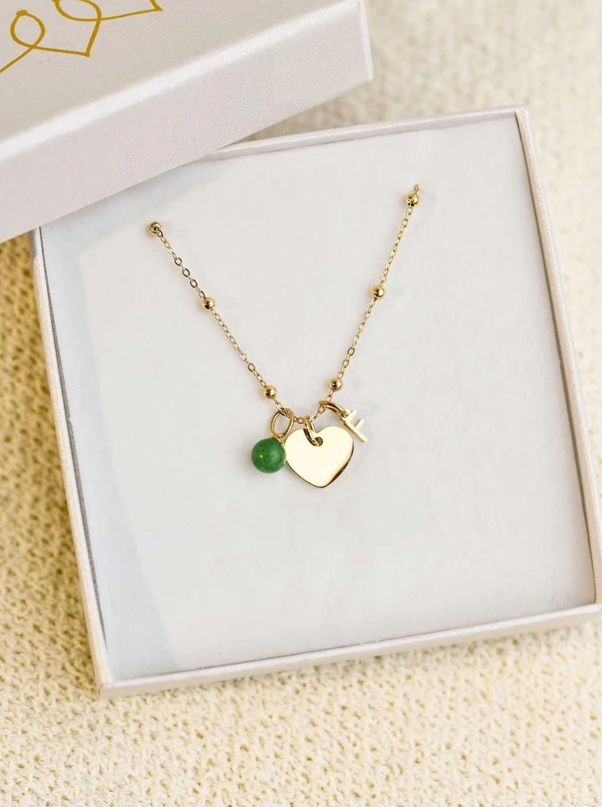 Zawieszka Awenturyn, stal pozłacana SC08059Z00-07