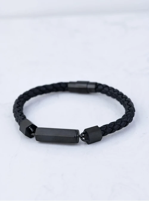 Bransoleta męska, czarny S107600S01