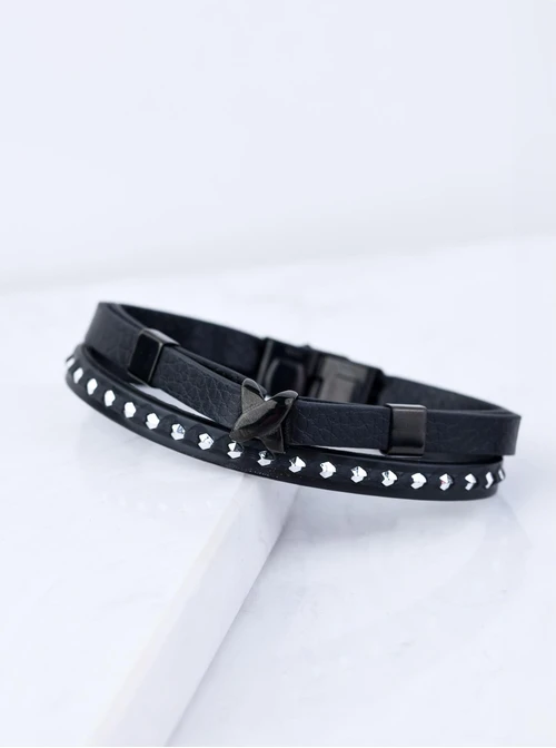 Bransoleta męska, czarny S107606S01