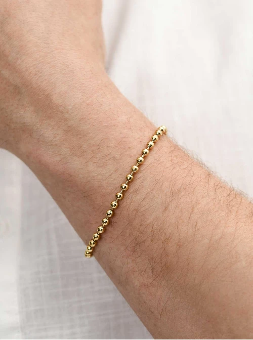 Bransoleta męska kulki, złoty S107962Z00