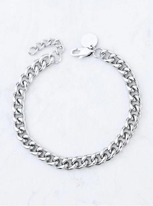 Bransoleta męska, łańcuch, srebrny S107958S00