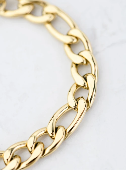 Bransoleta męska, łańcuch, złoty S107955Z00