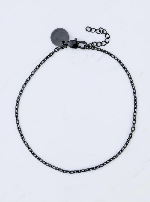 Bransoleta męska, łańcuszek, czarny S107967S01