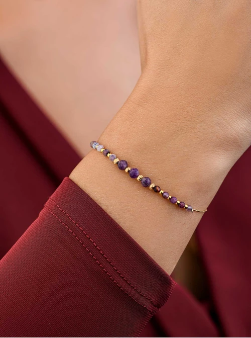 Bransoletka Ametyst, złoty S107983Z00