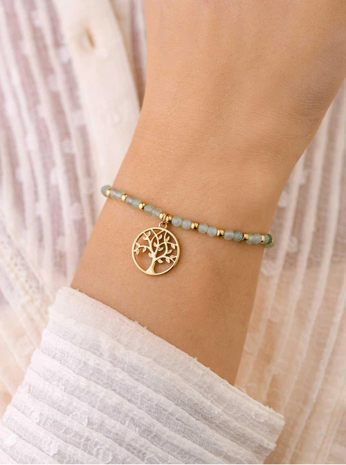 Bransoletka drzewko, Awenturyn, złoty S108620Z00