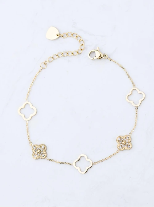 Bransoletka koniczynki, złoty S107830Z00