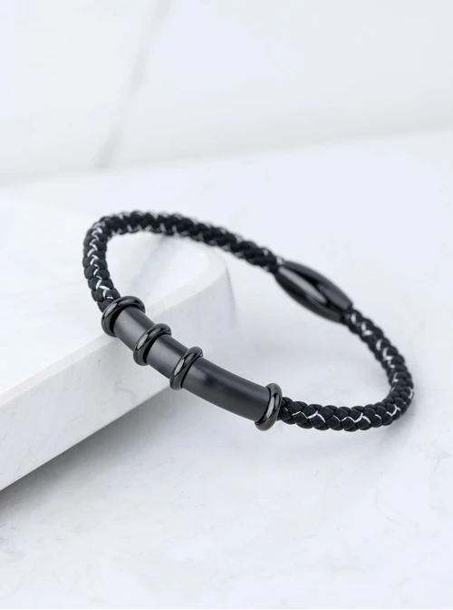 Bransoletka męska, czarny S107571S01