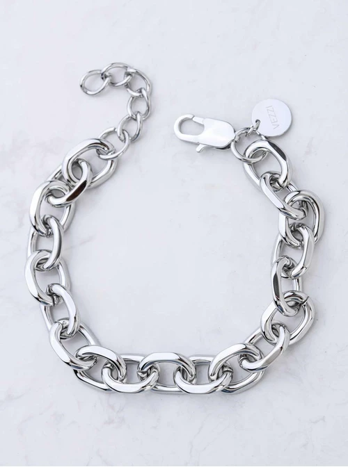 Bransoletka męska, łańcuch, srebrny S107956S00