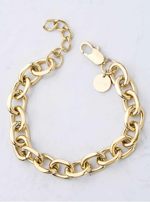 Bransoletka męska, łańcuch, złoty S107953Z00