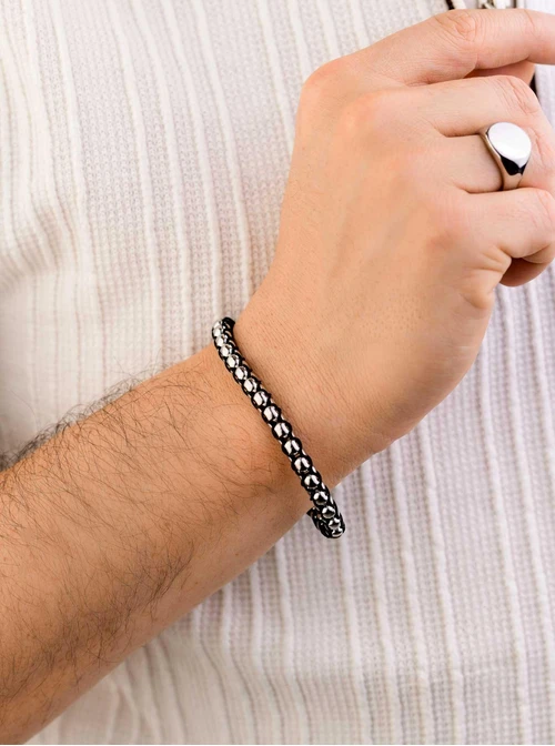 Bransoletka męska, srebrny S107528S00