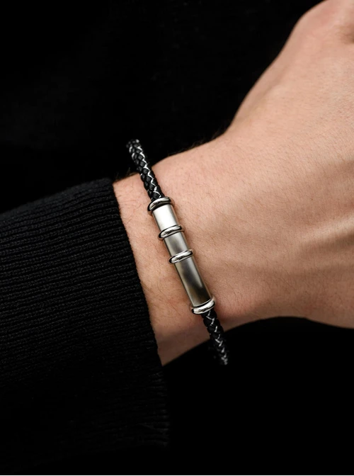 Bransoletka męska, srebrny S107570S01