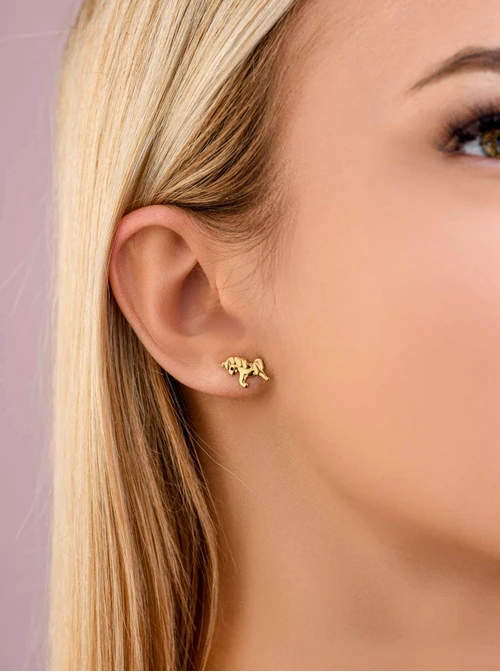 Kolczyki jednorożce, złoty S207687Z00