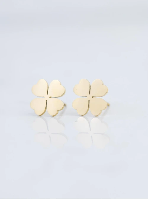 Kolczyki koniczynki, złoty S207949Z00