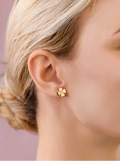 Kolczyki koniczynki, złoty S207949Z00