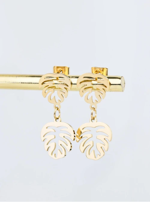 Kolczyki monstery, złoty S208432Z00