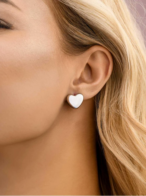 Kolczyki serca, stal S208254S00