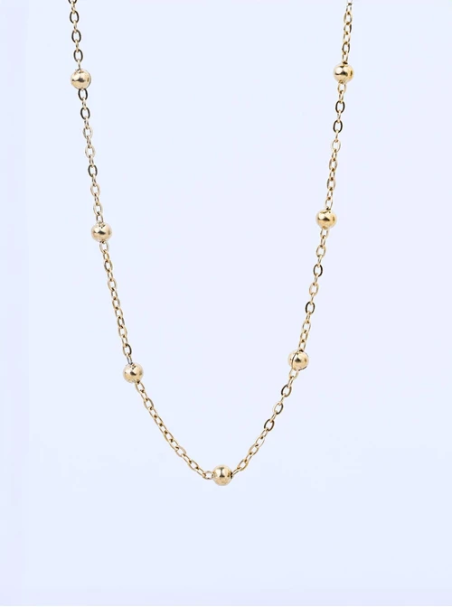 Łańcuszek baza do zawieszek, kuleczki, stal nierdzewna S308151Z00