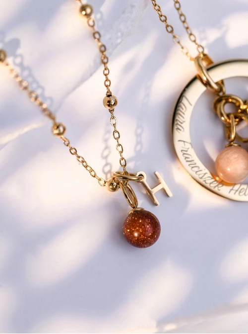 Łańcuszek baza do zawieszek, kuleczki, stal nierdzewna S308151Z00