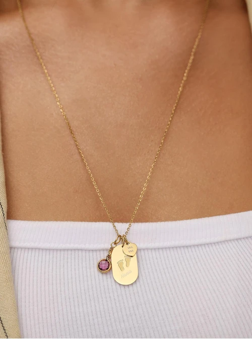 Łańcuszek baza do zawieszek, stal pozłacana S308152Z00