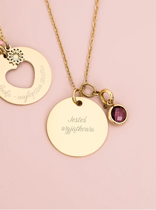 Łańcuszek baza do zawieszek, stal pozłacana S308152Z00