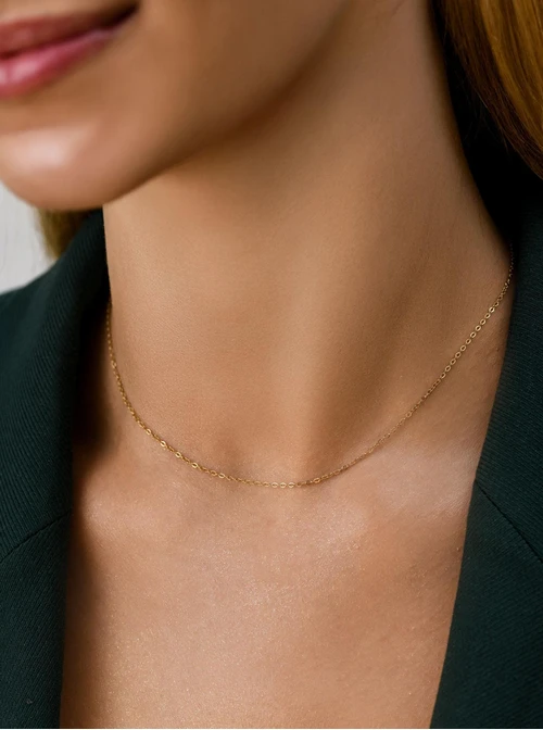 Łańcuszek baza do zawieszek, stal pozłacana S308152Z00