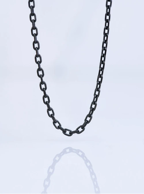 Łańcuszek męski, czarny S307963S01