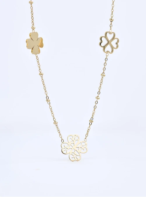 Naszyjnik koniczynki, złoty S307810Z00