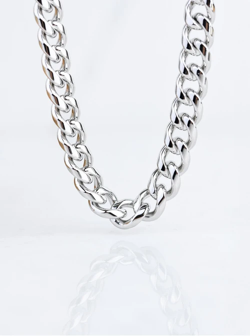 Naszyjnik męski, łańcuch, srebrny S307954S00