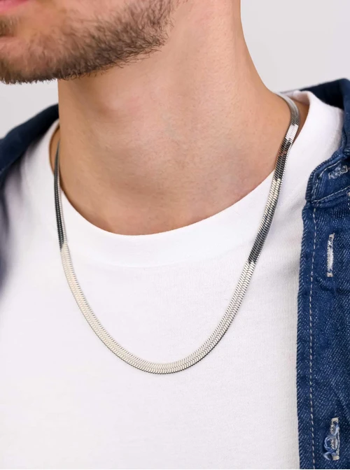 Naszyjnik męski, żmijka, stal S307965S00