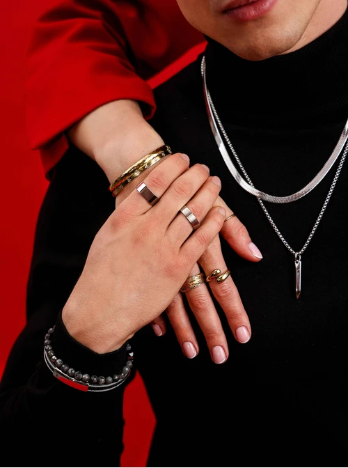 Naszyjnik męski, żmijka, stal S307965S00