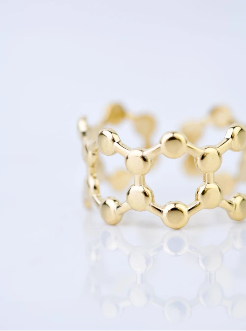 Pierścionek regulowany kółeczka, złoty S409172Z00-0