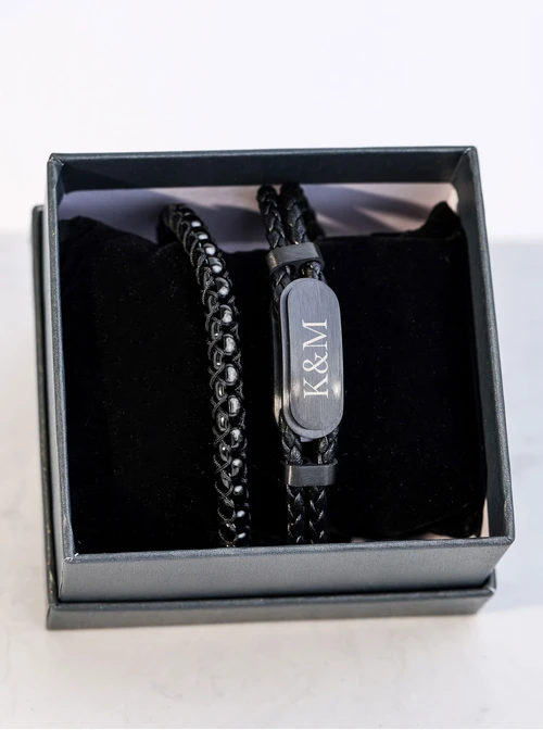 Bransoleta męska, czarny S107577S01