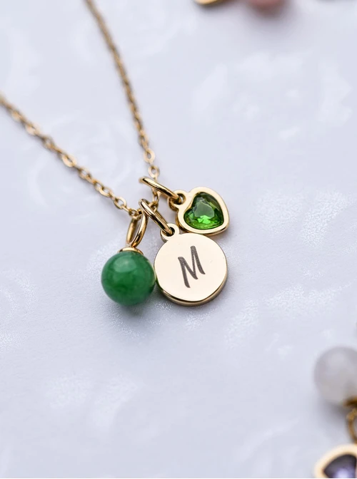 Zawieszka Awenturyn, stal pozłacana SC08059Z00-07